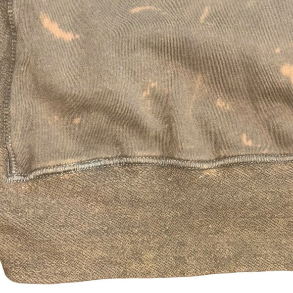 Gilded Intent Army Green Distressed Lace Up Hoodie Women’s Small Grunge Casual - Picture 6 of 12